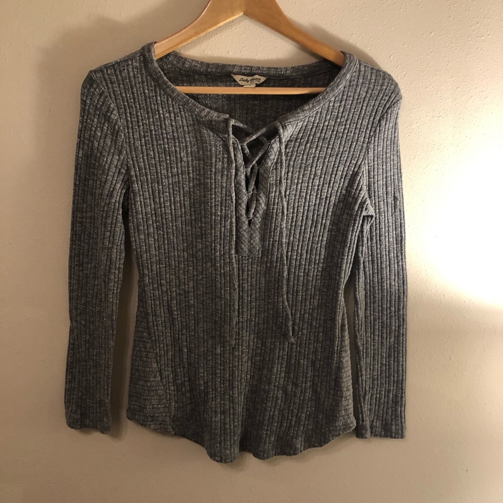 Small Lucky brand gray sweater